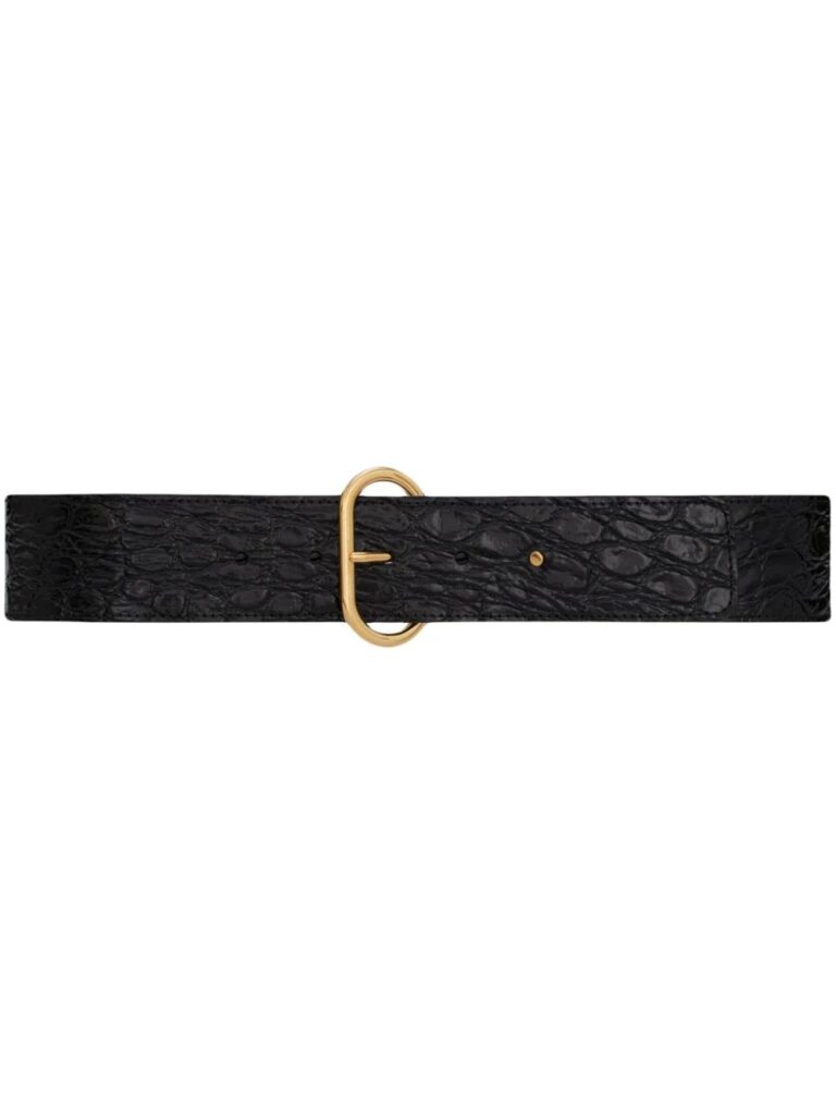 Saint Laurent buckle-fastening leather belt