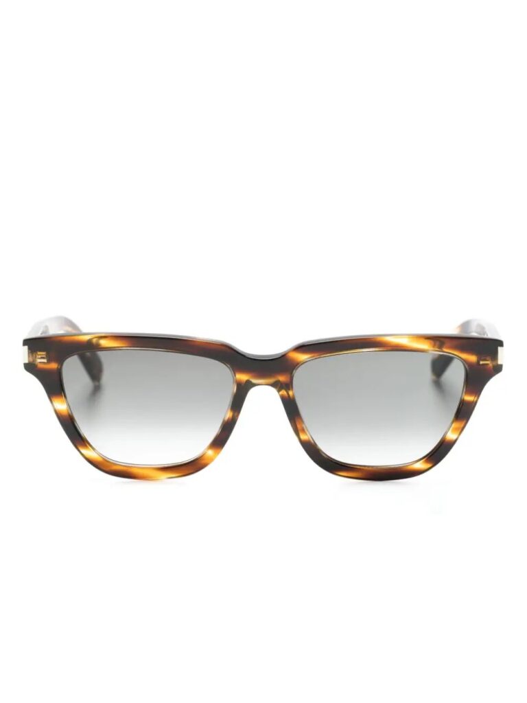 Saint Laurent cat-eye-frame logo-engraved sunglasses