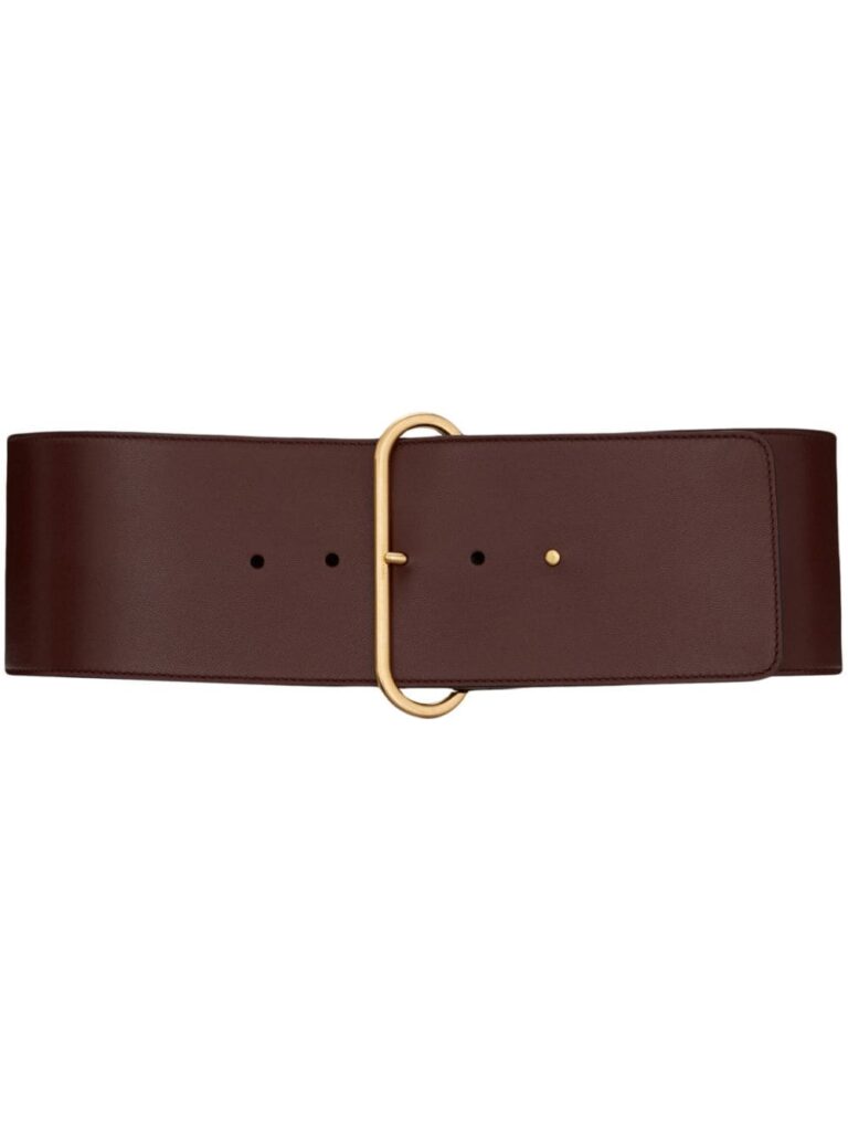 Saint Laurent lacquered leather belt