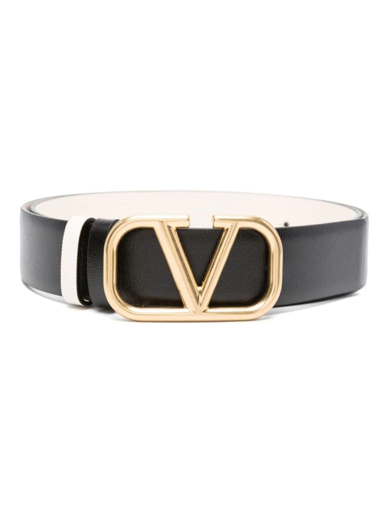 Valentino Garavani VLogo leather reversible belt