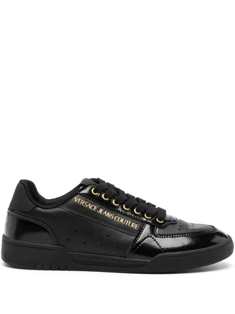 Versace Jeans Couture logo-debossed leather sneakers