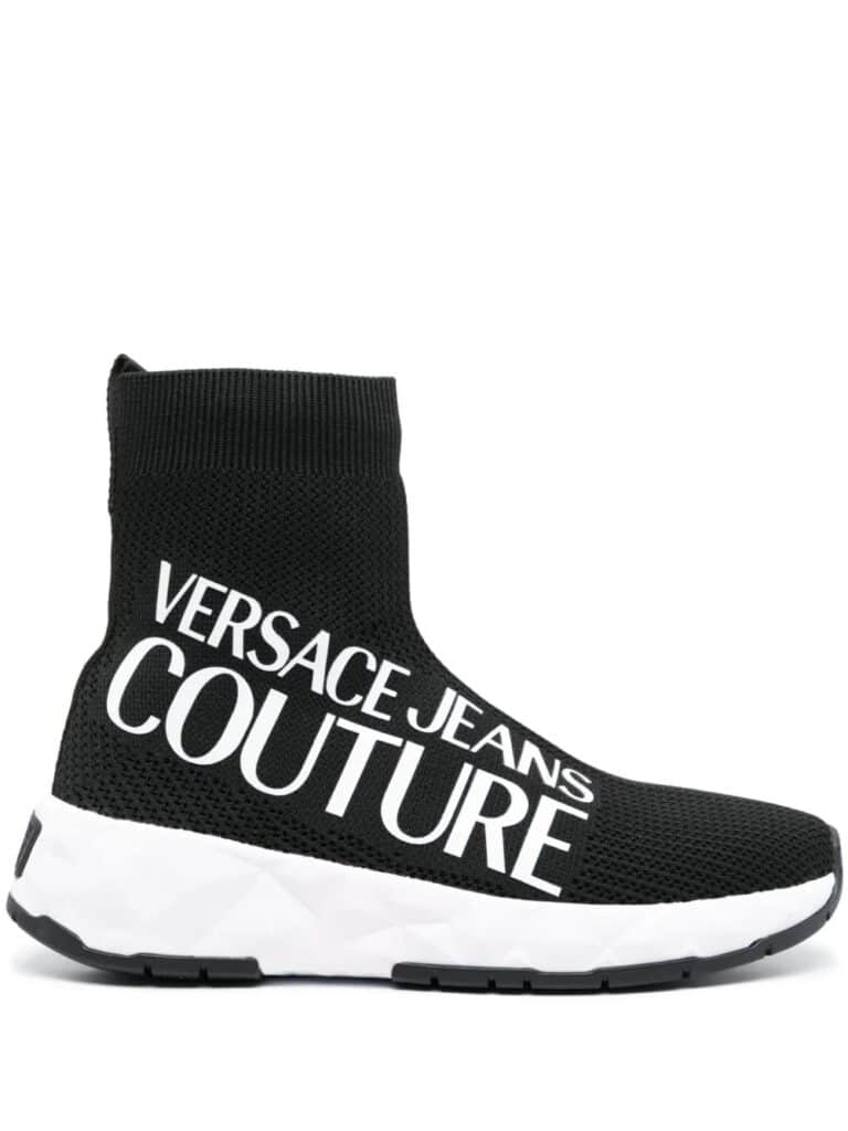 Versace Jeans Couture logo-print sock sneakers