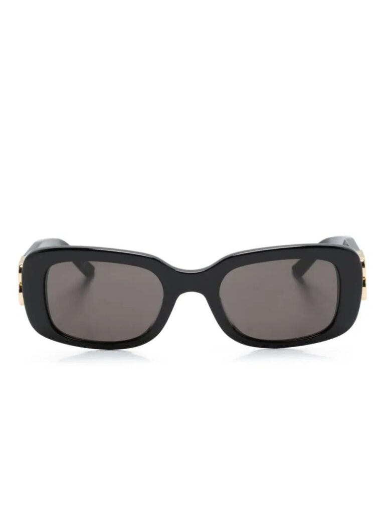 Balenciaga Eyewear logo-plaque rectangle-frame sunglasses