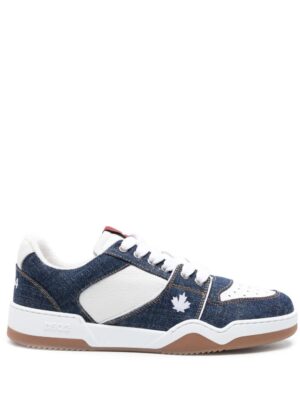 Dsquared2 Spiker denim-panelled sneakers