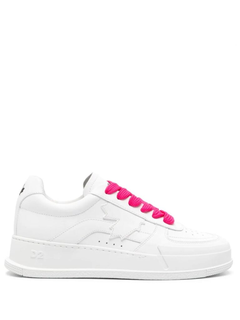 Dsquared2 maple leaf leather sneakers