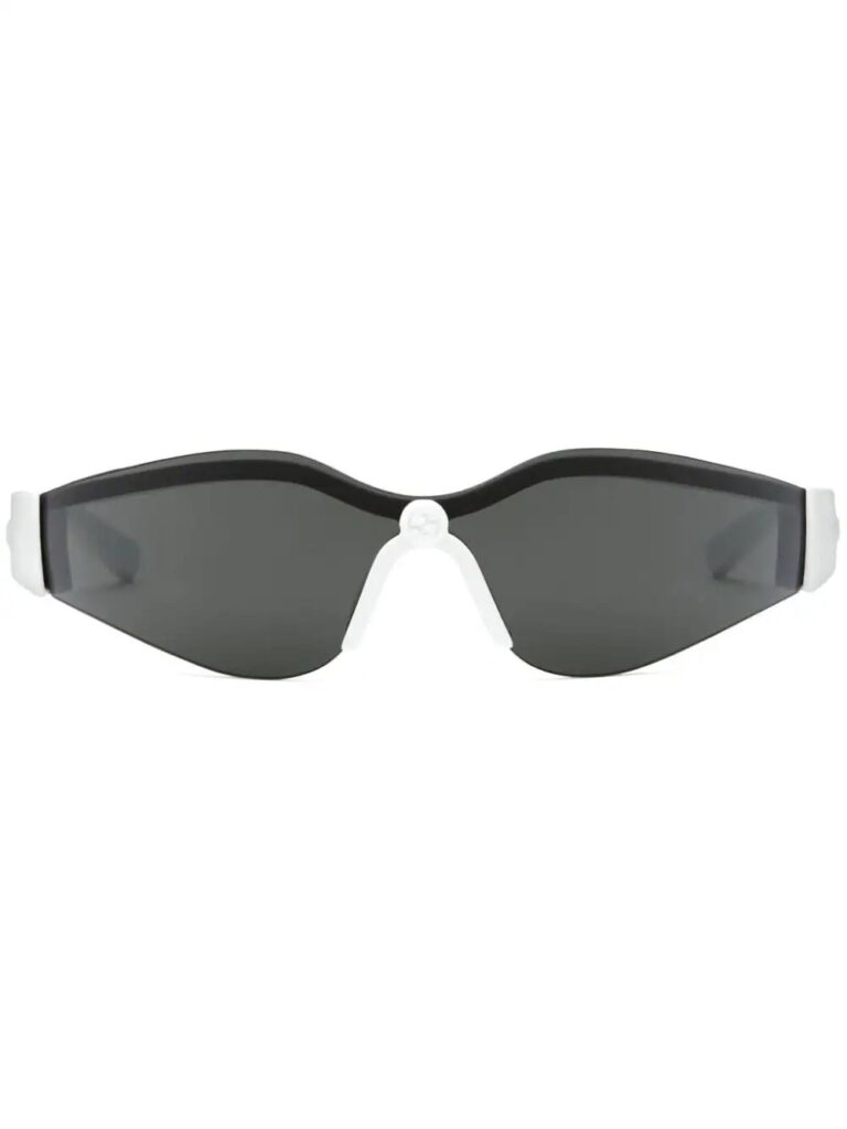 Gucci Eyewear logo-embossed shield-frame sunglasses