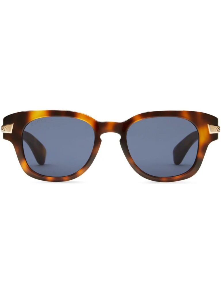Gucci Eyewear tortoiseshell-effect oval-frame sunglasses