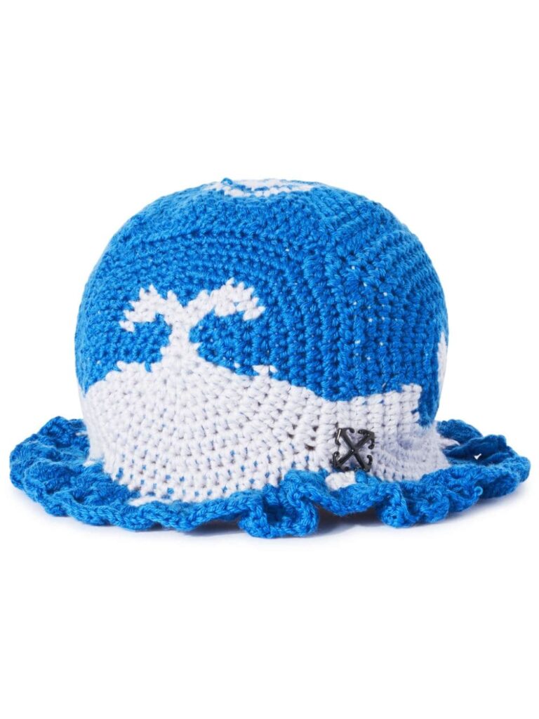 Off-White crochet wool bucket hat