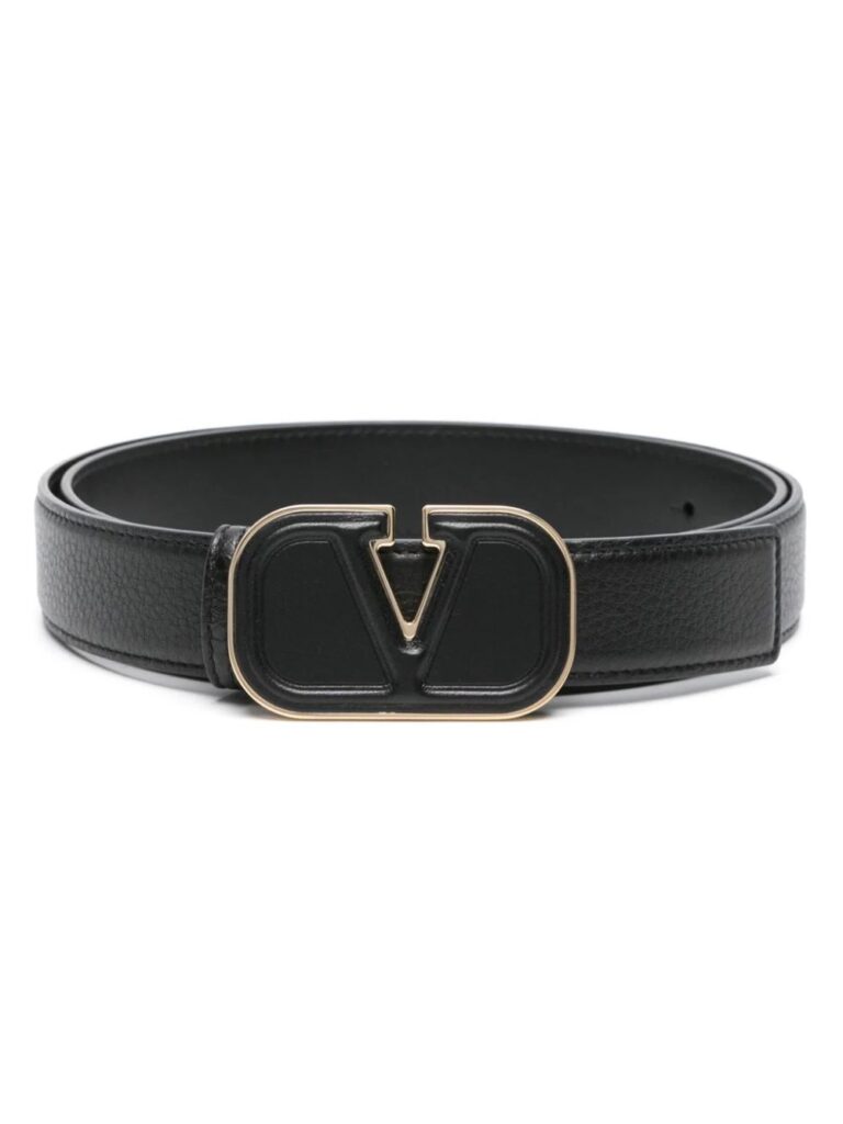 Valentino Garavani VLogo-plaque leather belt