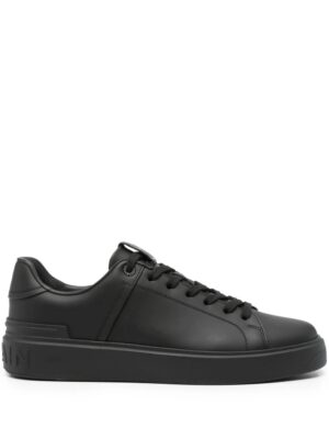 Balmain panelled leather sneakers