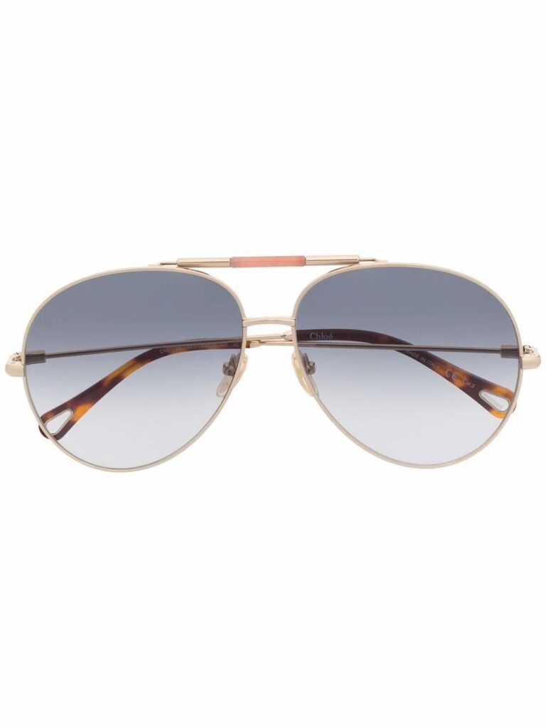 Chloé Eyewear gradient pilot sunglasses