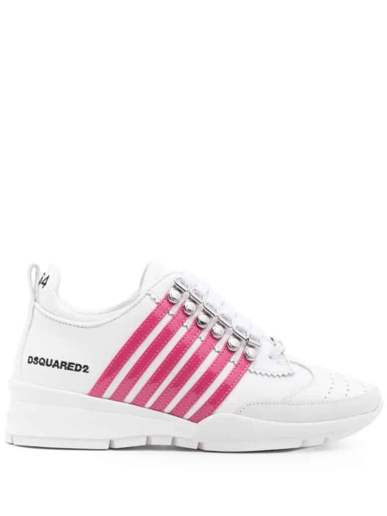 Dsquared2 stripe-detailing leather sneakers