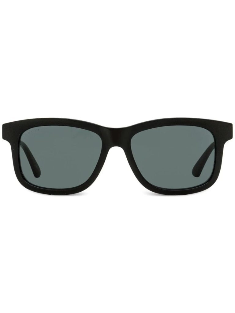 Gucci Eyewear Web-detail rectangle-frame sunglasses