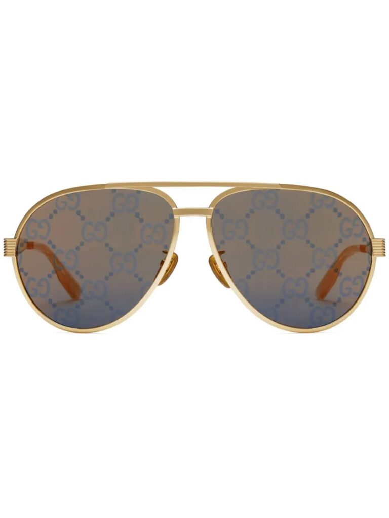 Gucci Eyewear lens-decal pilot-frame sunglasses