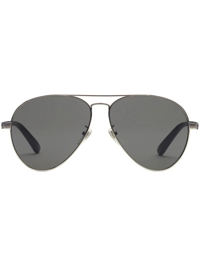 Gucci Eyewear pilot-frame stripe-detail sunglasses