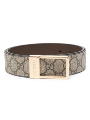 Gucci GG-print leather belt