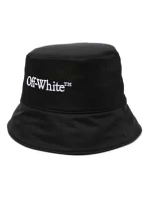 Off-White Bookish logo-embroidered hat