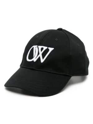 Off-White logo-embroidered cotton baseball cap