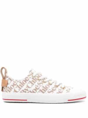 See by Chloé logo-jacquard sneakers