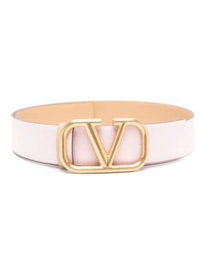 Valentino Garavani V-logo reversible leather belt