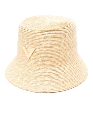 Valentino Garavani VLogo raffia bucket hat