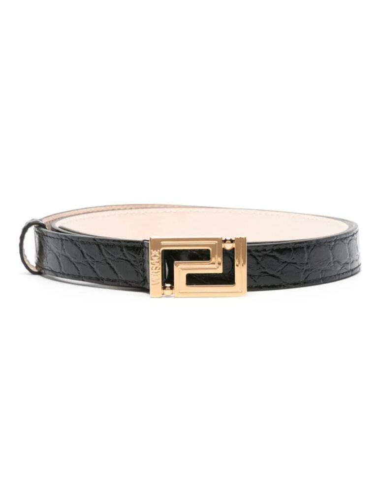Versace Greca Goddess leather belt