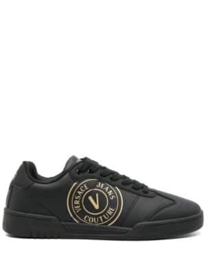 Versace Jeans Couture logo-print leather sneakers