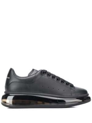 Alexander McQueen transparent sole lace-up sneakers