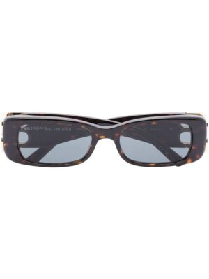 Balenciaga Eyewear tortoiseshell-effect rectangle-frame sunglasses