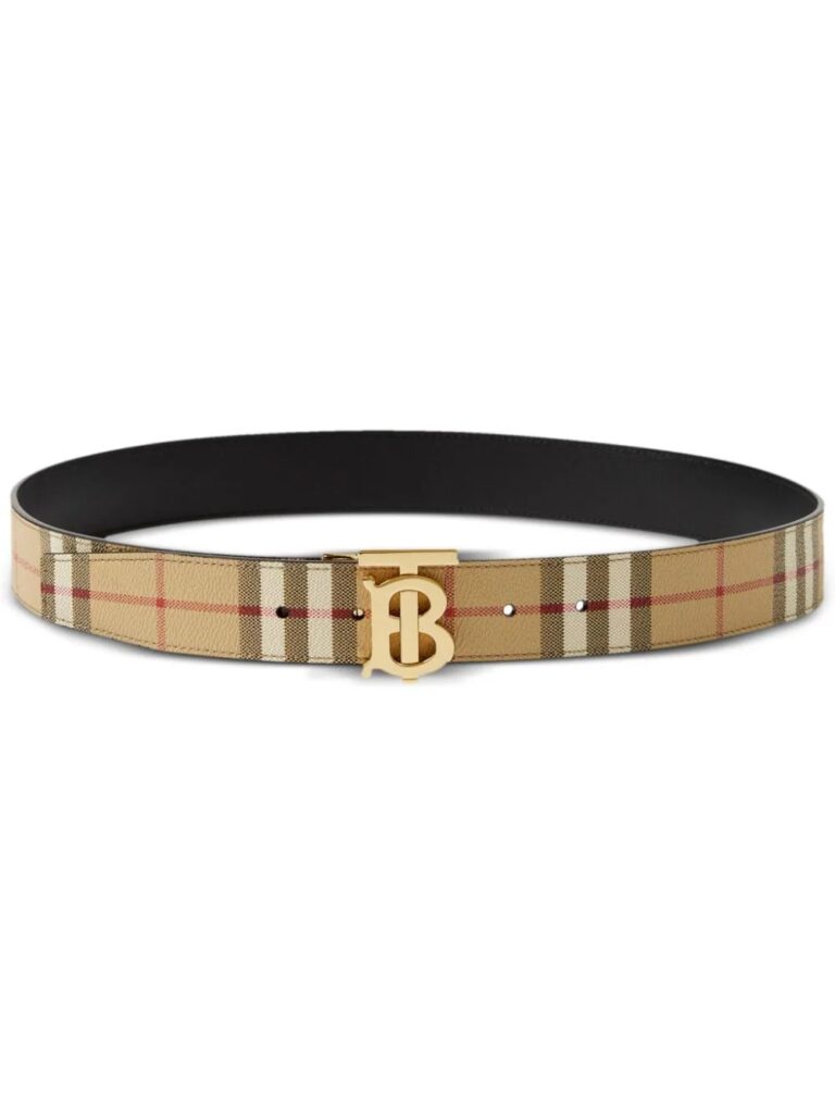 Burberry TB-buckle checked belt