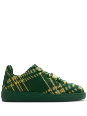 Burberry checked square-toe sneakers