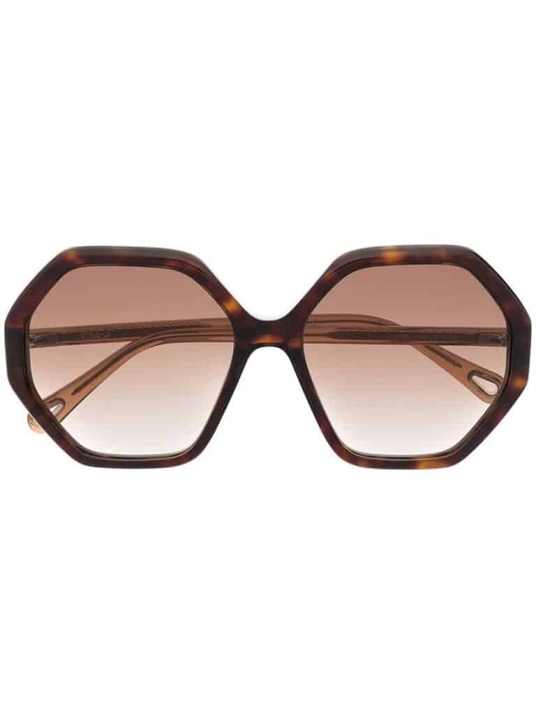 Chloé Eyewear Esther hexagonal-frame sunglasses