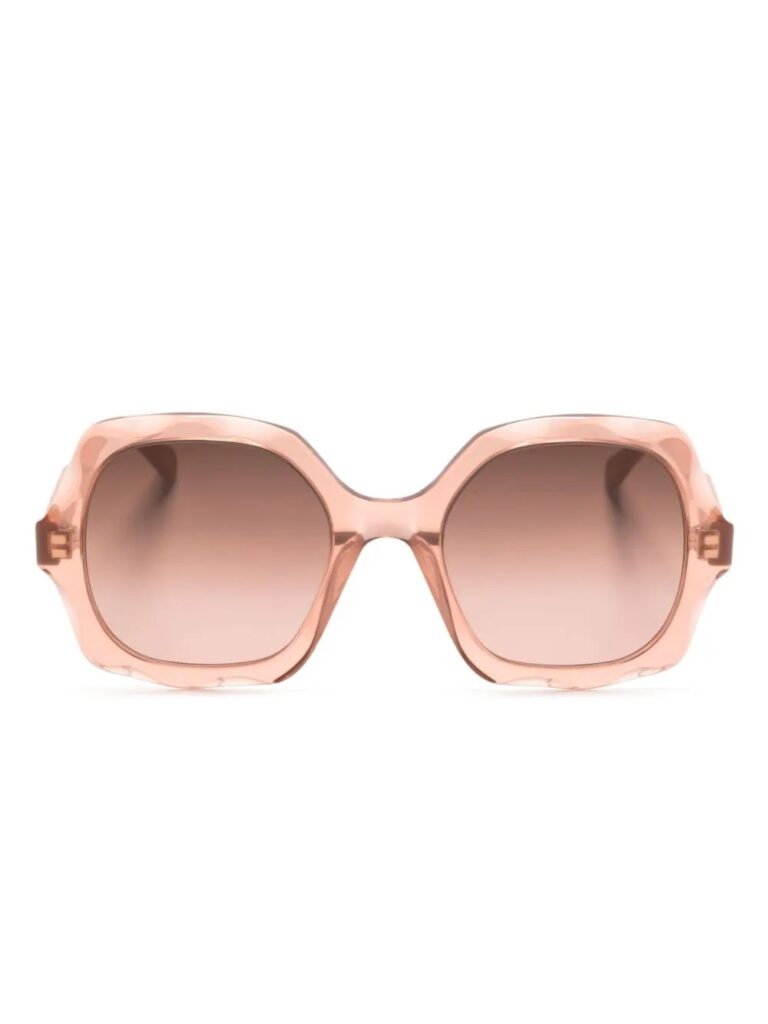 Chloé Eyewear Scallop round-frame sunglasses