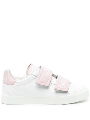 Dolce & Gabbana touch-strap leather sneakers