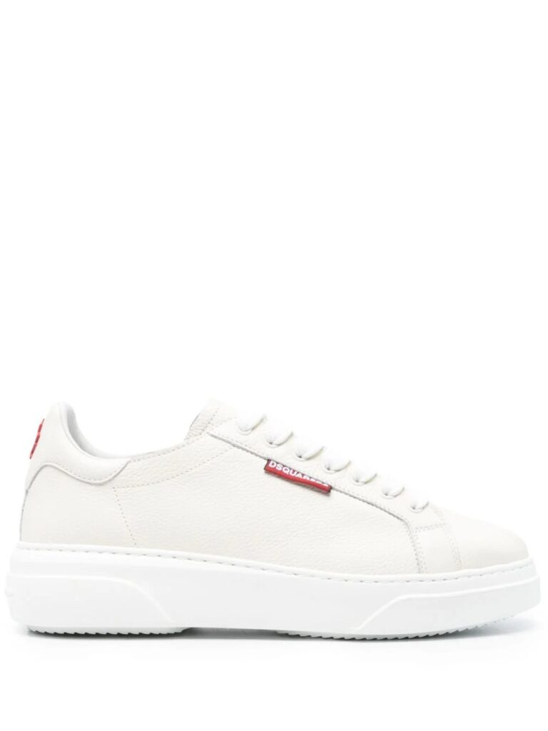 Dsquared2 logo-tag leather sneakers