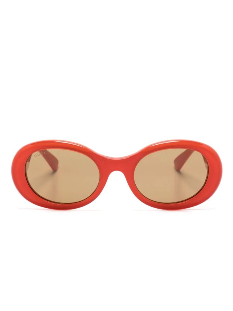 Gucci Eyewear lens-decal oval-frame sunglasses