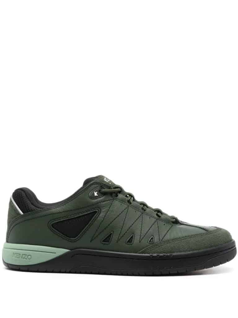 Kenzo mesh-panelled leather sneakers