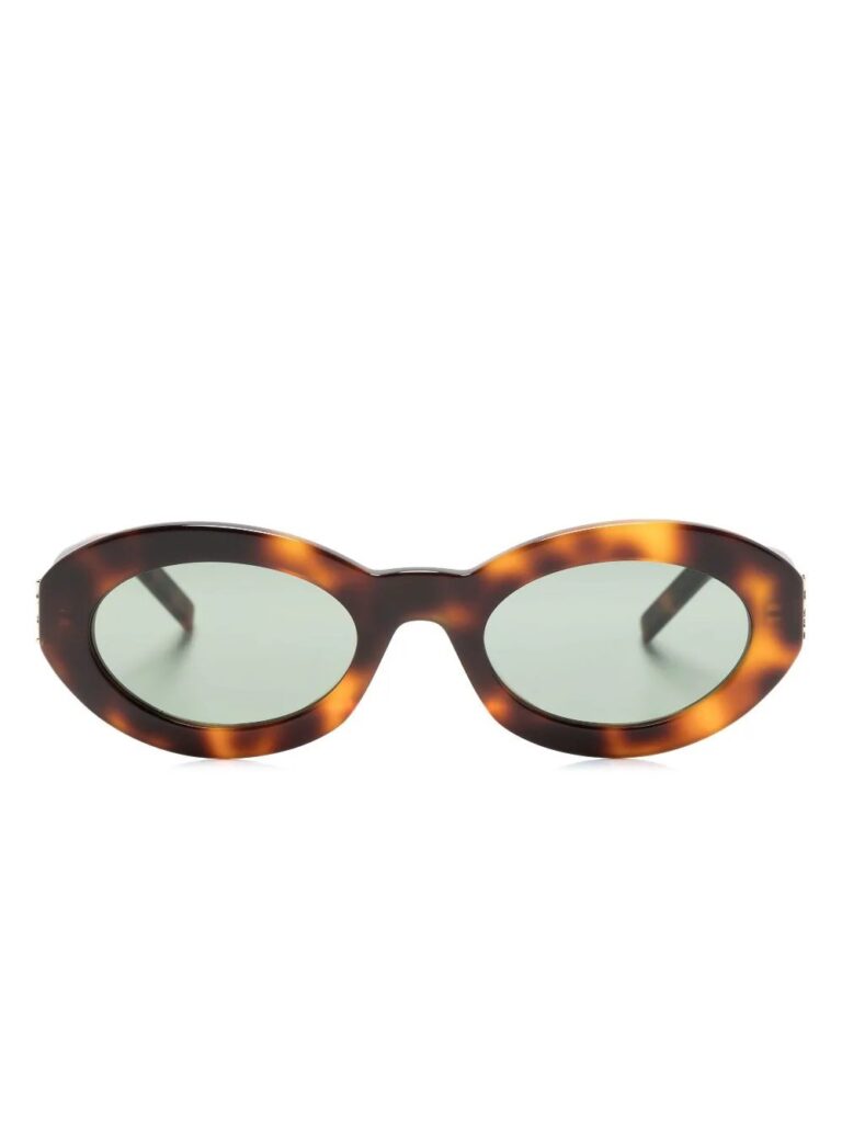 Saint Laurent Eyewear Monogram Hinge oval-frame sunglasses