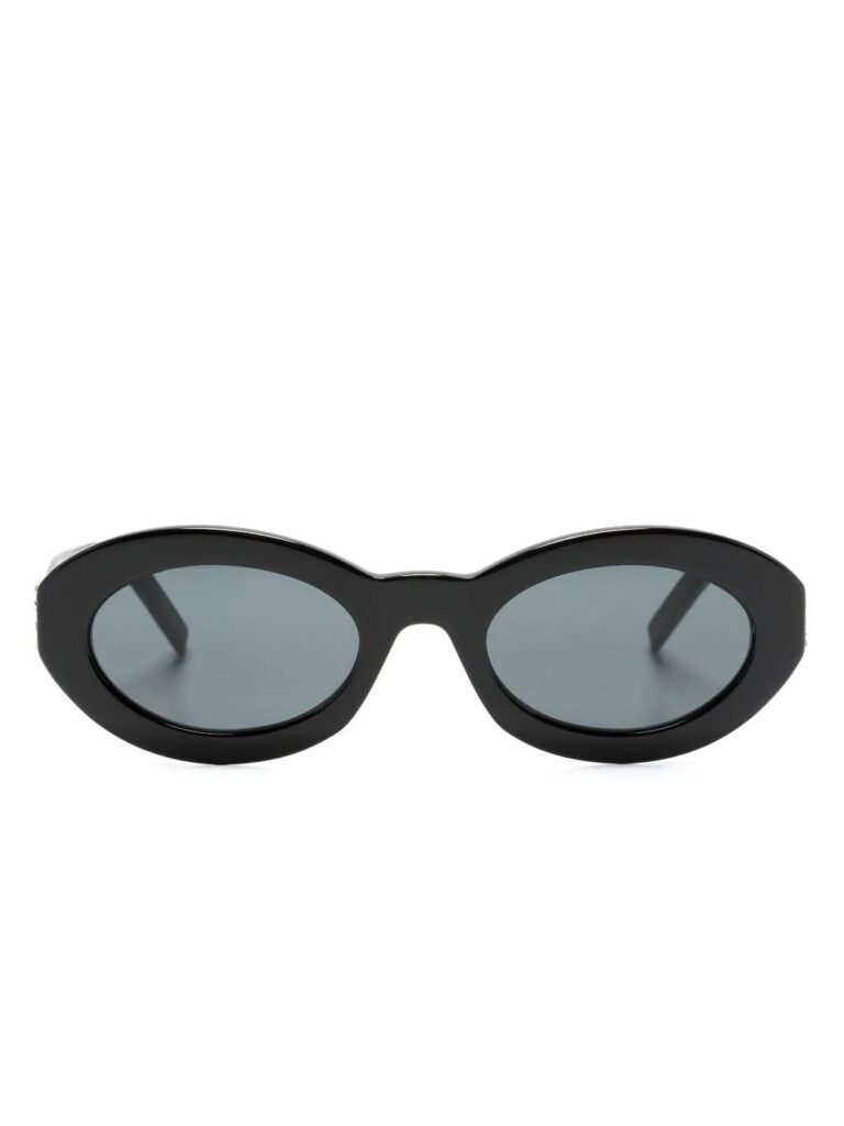 Saint Laurent Eyewear monogram-hinge oval-frame sunglasses