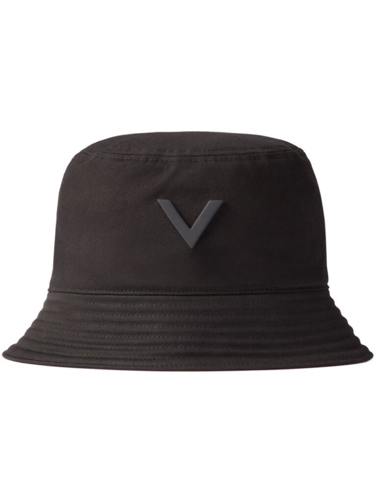 Valentino Garavani V-logo cotton bucket hat