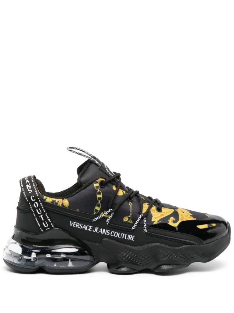 Versace Jeans Couture Chain Couture-print panelled sneakers