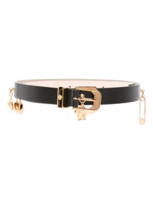 Versace Medusa Heritage Charms leather belt