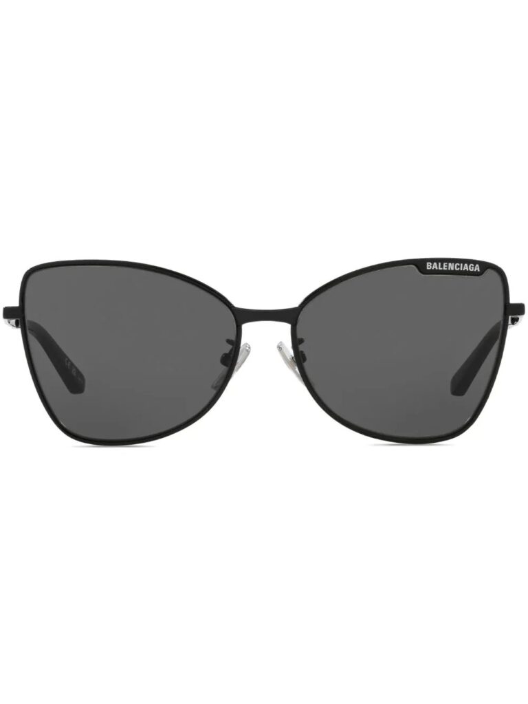 Balenciaga Eyewear logo-plaque butterfly sunglasses