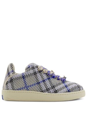 Burberry Box checked knitted sneakers