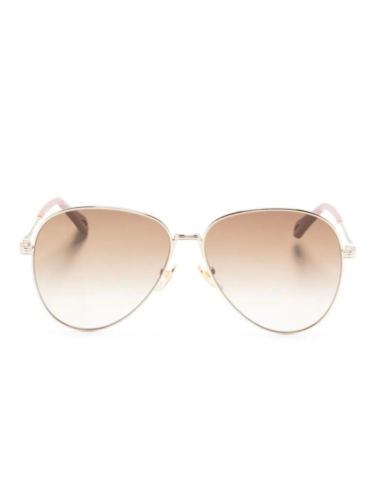 Chloé Eyewear pilot-frame gradient sunglasses