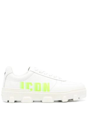 Dsquared2 logo-printed leather sneakers