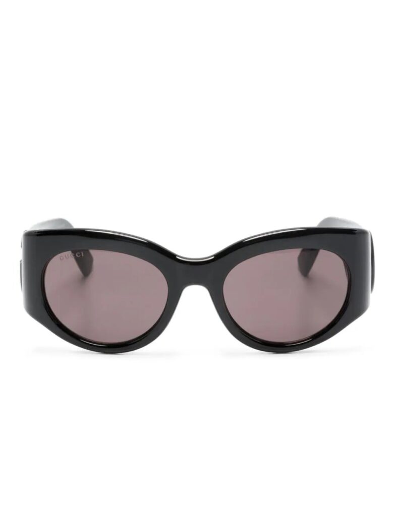 Gucci Double G oval-frame sunglasses