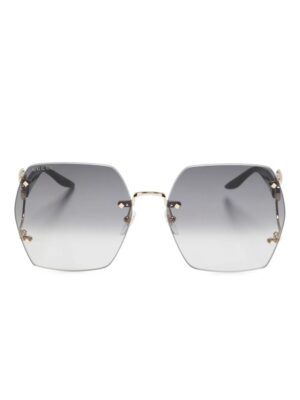 Gucci Eyewear Double G oversize-frame sunglasses