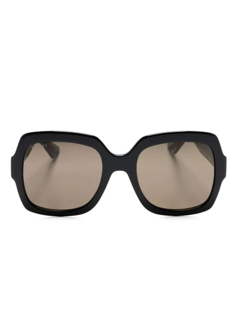Gucci Eyewear Web-stripe square-frame sunglasses