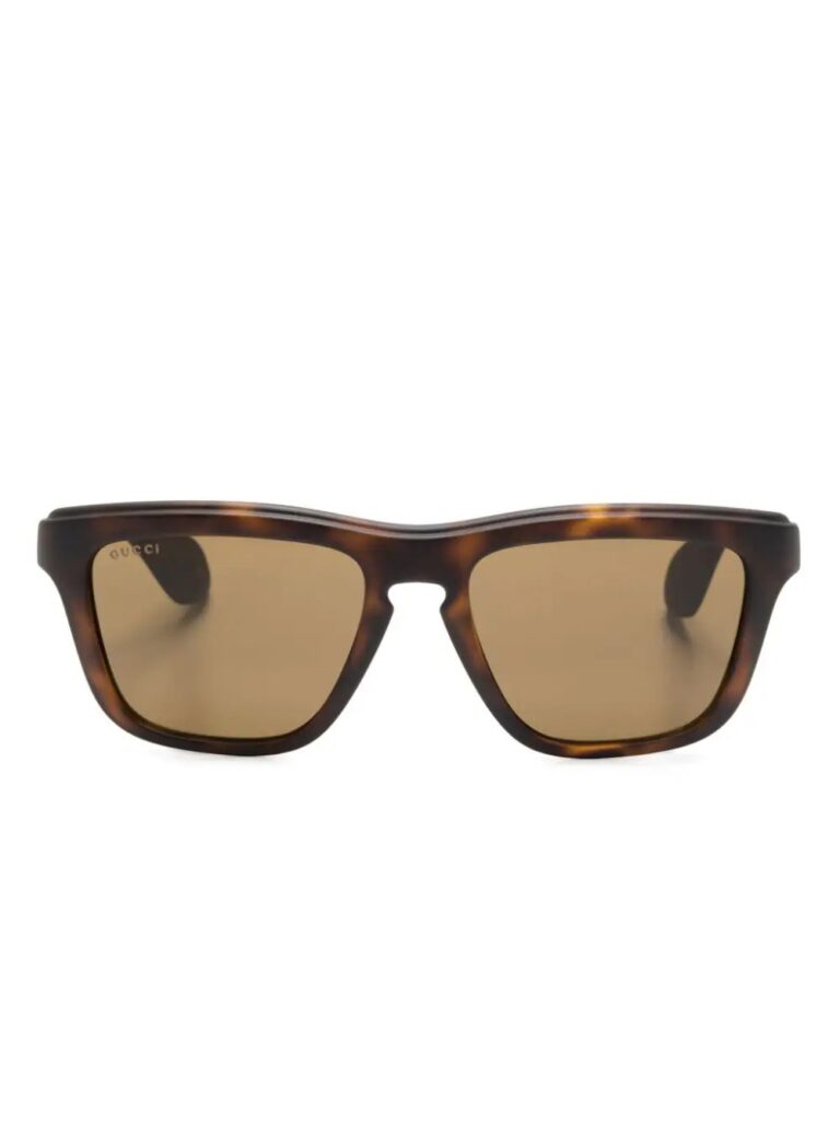 Gucci Eyewear cut-out logo rectangle-frame sunglasses
